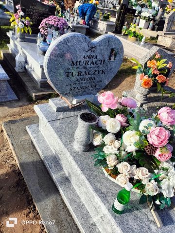 nagrobek granmarys 2023 jasny szary granitowy pojedynczy pomnik kamieniarz Jaworzno...