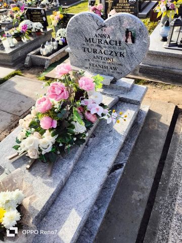 nagrobek granmarys 2023 jasny szary granitowy pojedynczy pomnik kamieniarz Jaworzno...